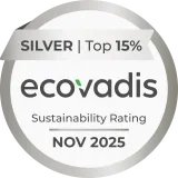 EcoVadis logo vd glass
